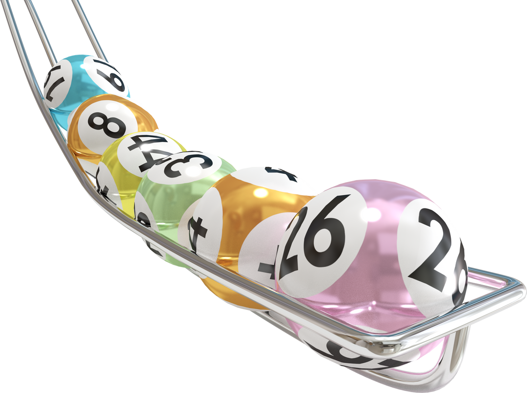 Colorful Lottery Balls Arranged in Transparent Rack - Download Free Stock Images Pikwizard.com