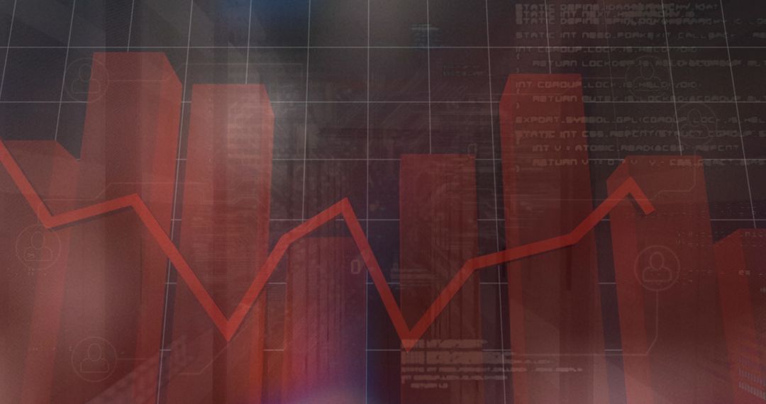 Business Data Analytics Technology Concept with Graphs
