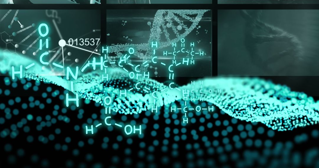 Digital Visualization of DNA Strands with Molecular Data