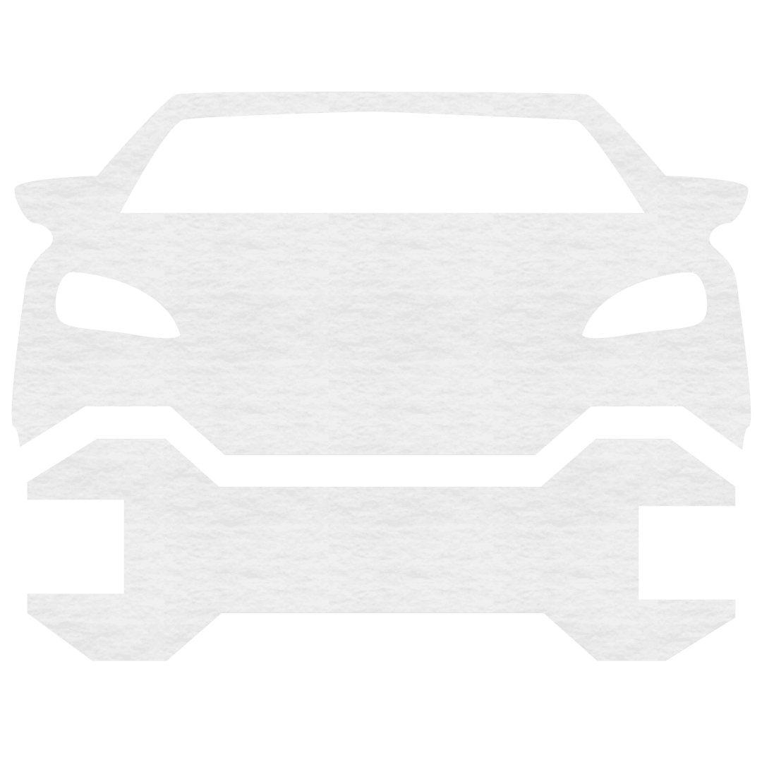 Car and Wrench Vector Icons on Transparent Background