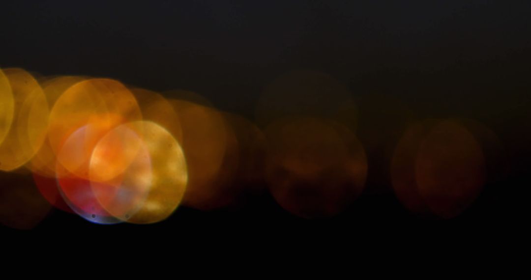 Abstract Bokeh Lights on Dark Background