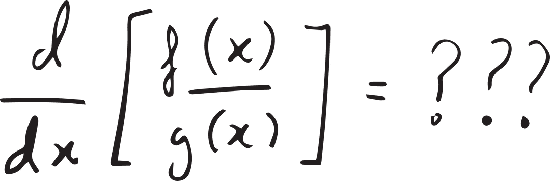 Transparent Mathematical Formula with Derivative and Quotient