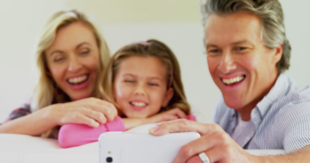 Happy Family Taking Selfie on Smartphone Together - Free Images, Stock Photos and Pictures on Pikwizard.com