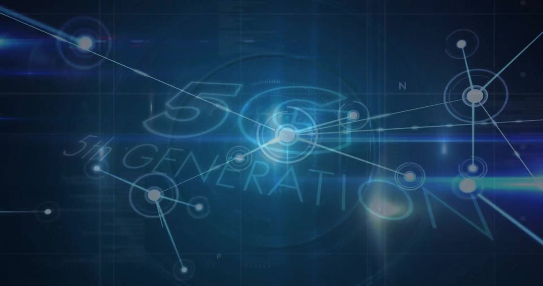Futuristic Digital Network with 5G Technology Focus