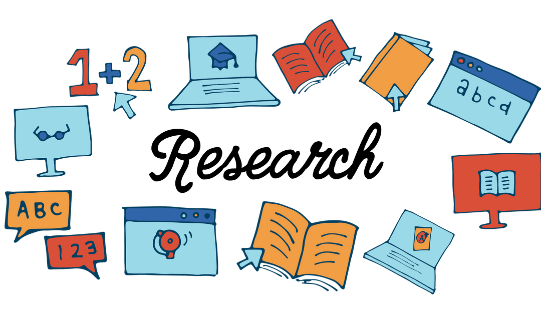 Technology and Education Fusion on Transparent Background