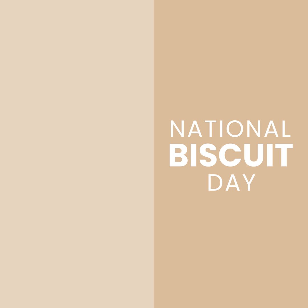 National Biscuit Day Celebration with Minimalist Style