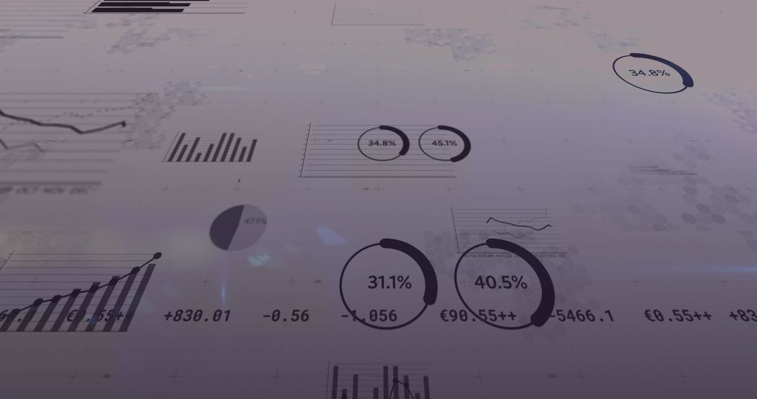 Abstract Data Visualization on Digital Interface Display