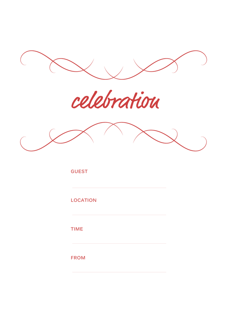 Transparent Celebration Invitation Card Template - Download Free Stock Images Pikwizard.com