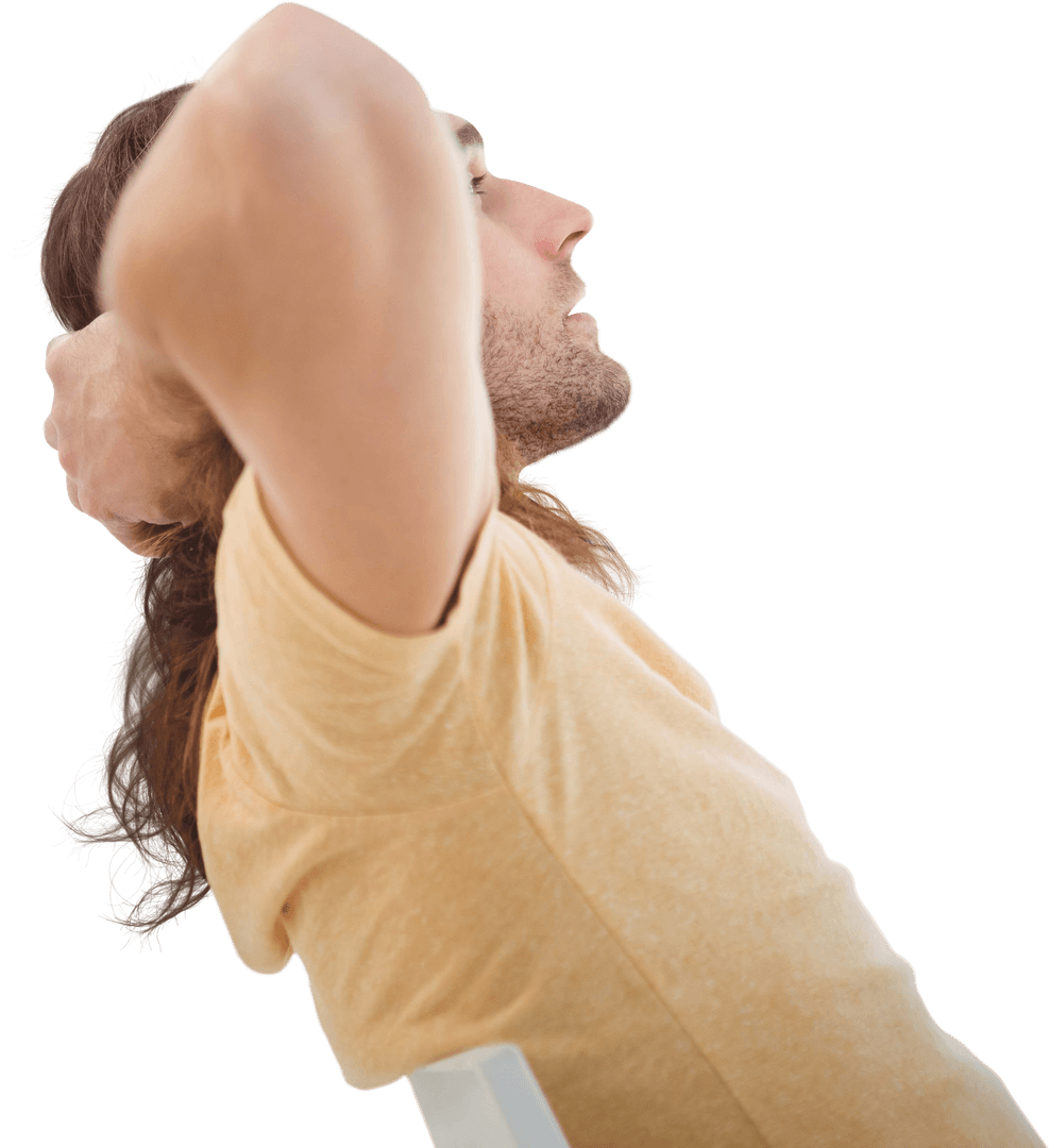 Relaxed Hipster Transparent Background Posing Naturally