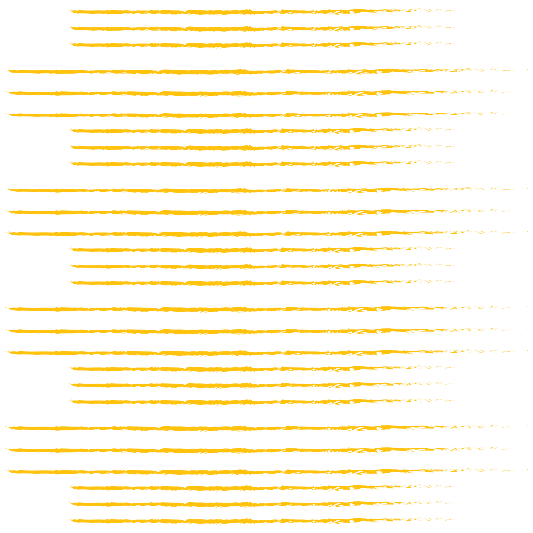 Hand-Drawn Yellow Lines Transparent Artistic Design