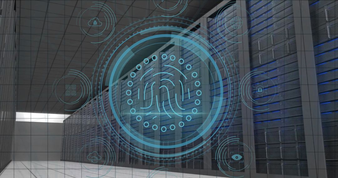 Holographic Fingerprint Over Data Center Enhancing Cybersecurity Concept