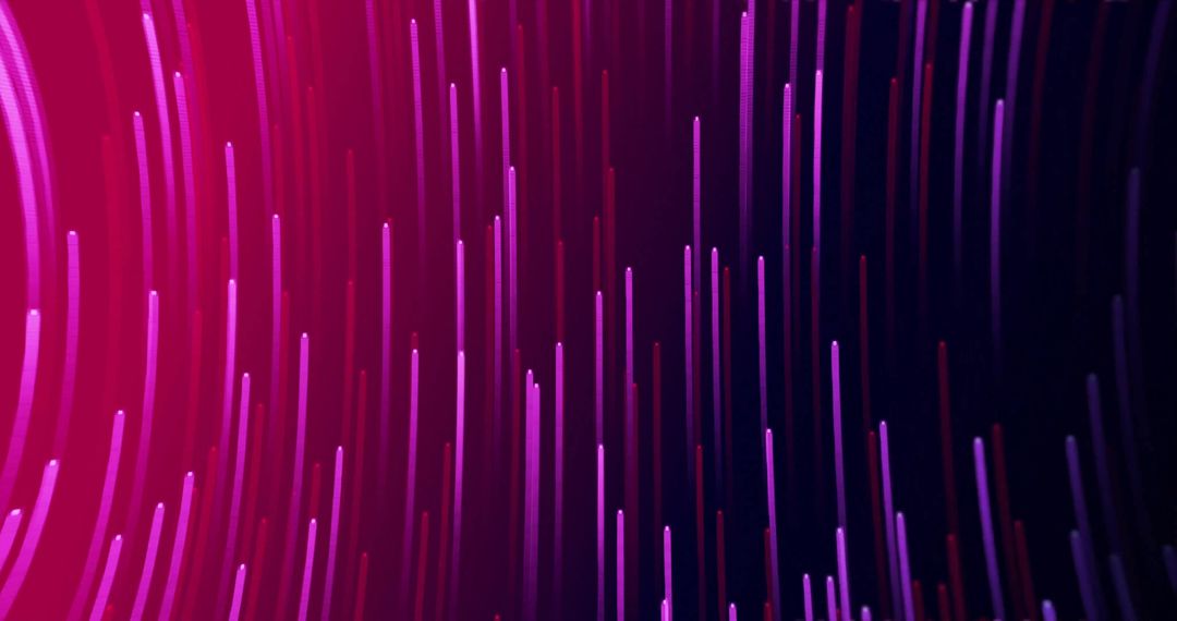 Vibrant Neon Streaks on Dark Background Creating Futuristic Art