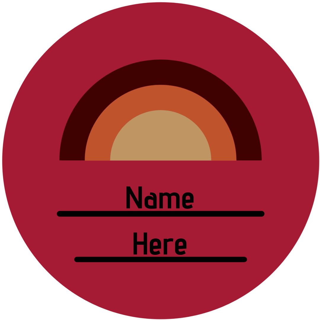 Vintage Sunset Emblem Template for Name Personalization - Download Free Stock Templates Pikwizard.com