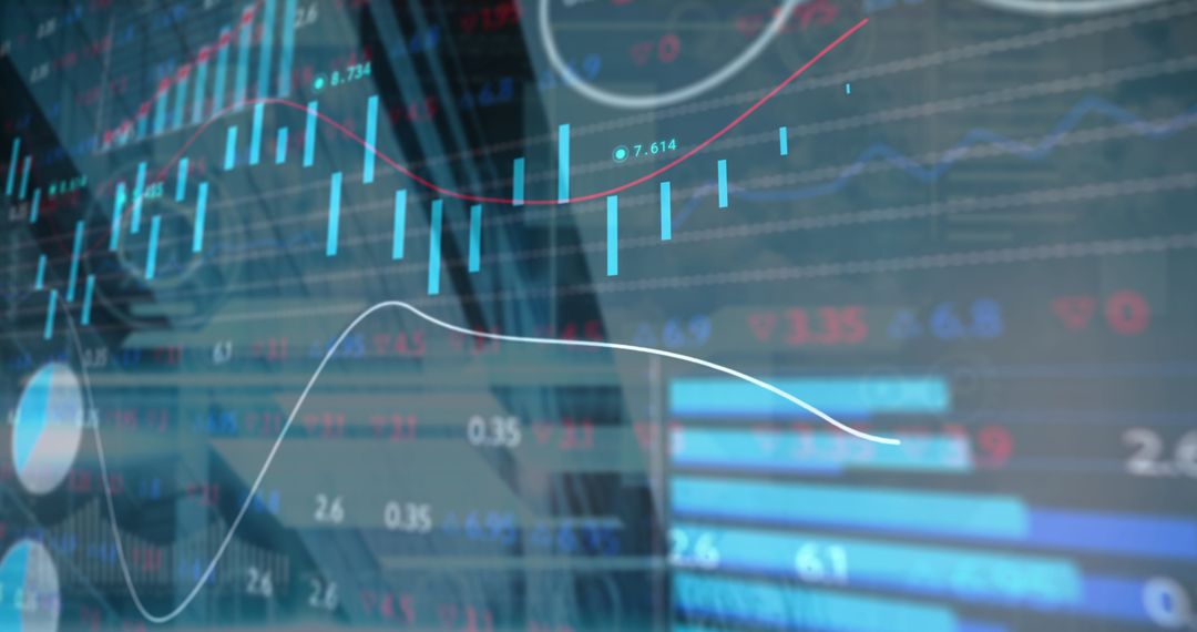 Digital Financial Data Processing with Futuristic Interface - Free Images, Stock Photos and Pictures on Pikwizard.com