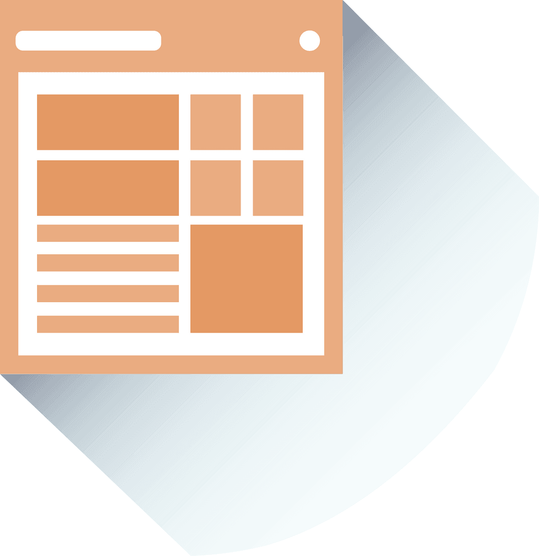 Digital Abstract Shape on Transparent Background Illustration