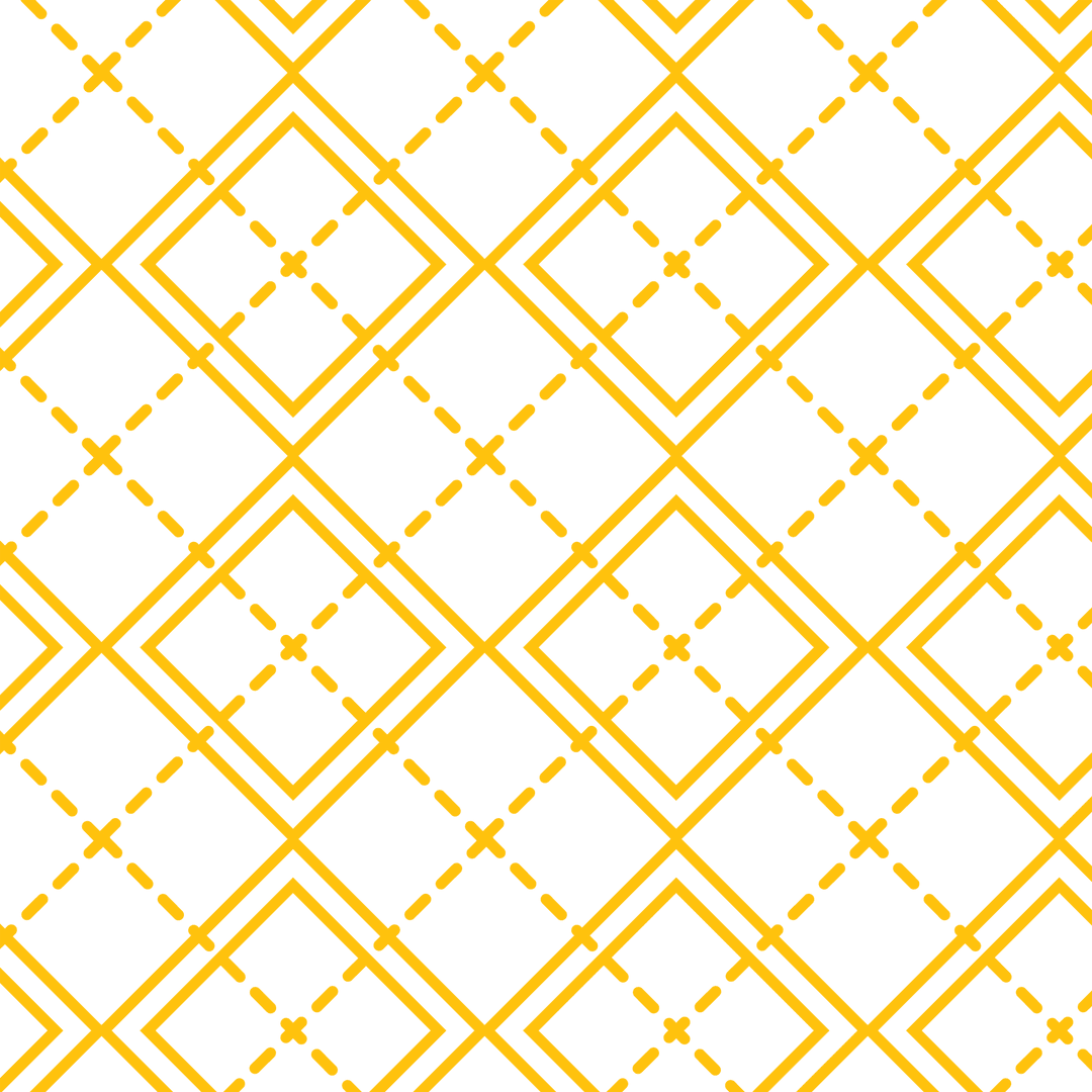 Geometric Yellow Diamond Pattern on Transparent Background