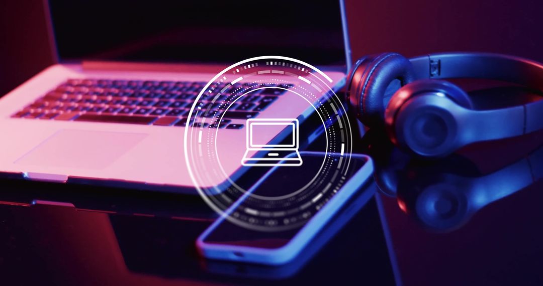 Digital Devices and Futuristic Interface Technology Concept