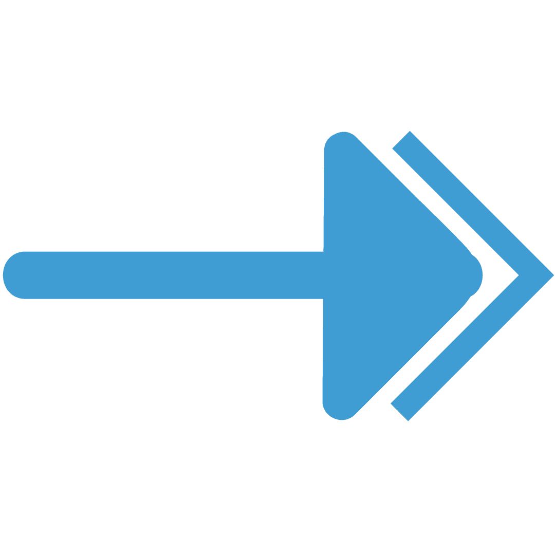 Blue Arrow Illustration on Transparent Background for Vector Projects