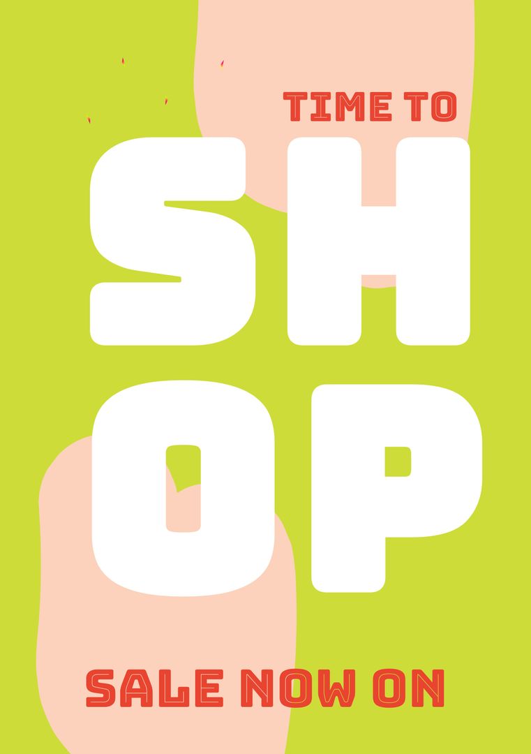 Vibrant Shopping Sale Alert with Bold Typography - Download Free Stock Templates Pikwizard.com