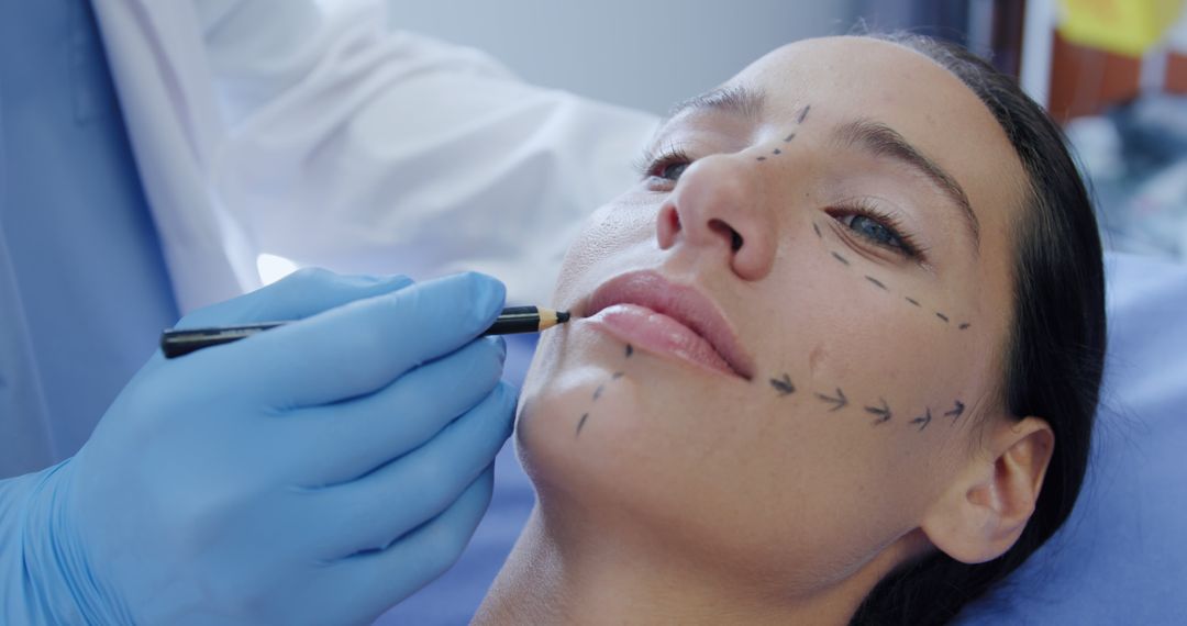 Woman Undergoing Facial Cosmetic Consultation - Free Images, Stock Photos and Pictures on Pikwizard.com