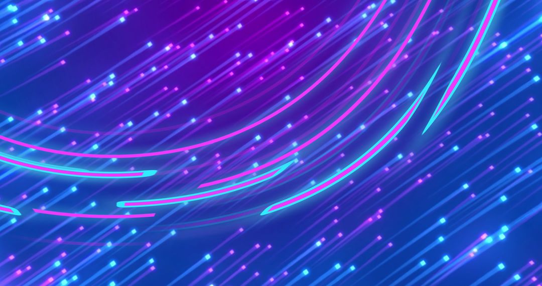 Dynamic Glowing Light Trails in Motion for Digital Concepts