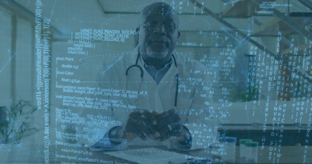 Doctor Demonstrating Health Technology with Heart Model at Clinic