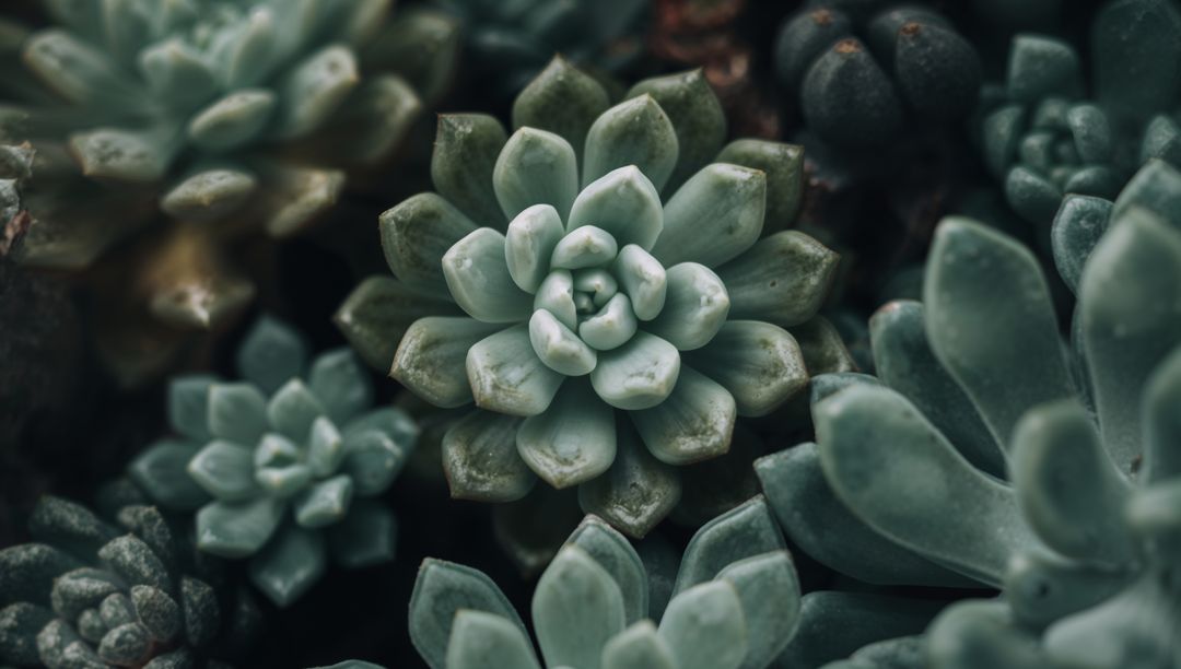 Vibrant Rosette Succulents Display Elegance and Modern Botany