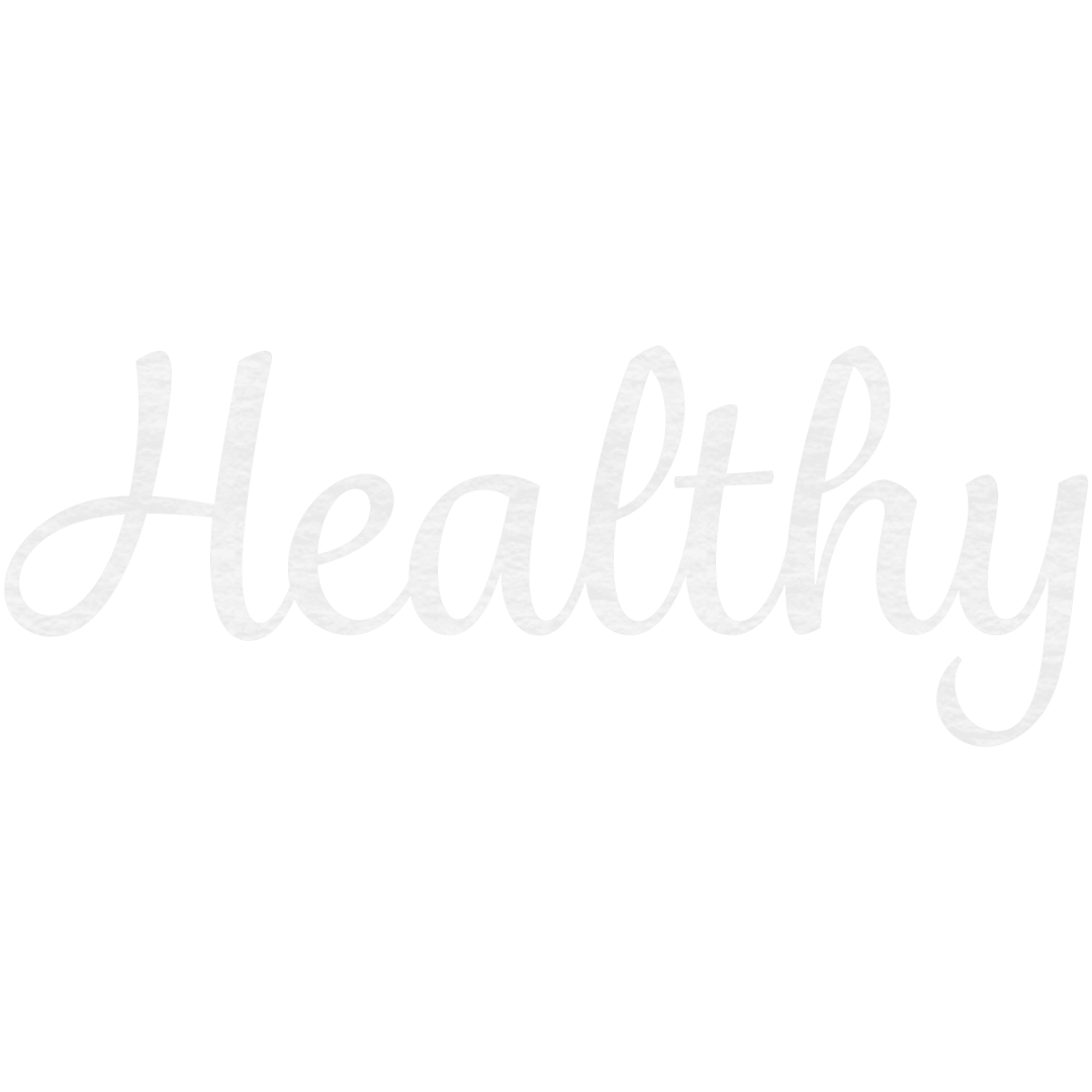 Stylish Scripted 'Healthy' on Transparent Background for Lifestyle Branding