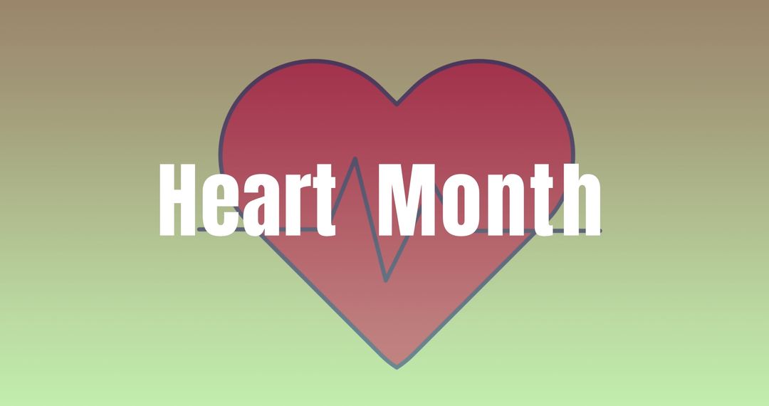 Heart Month Promotional Design for Heart Health Awareness