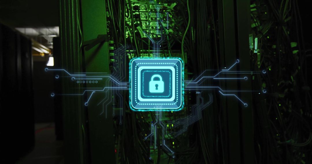 digital security interface over networking servers - Free Images, Stock Photos and Pictures on Pikwizard.com