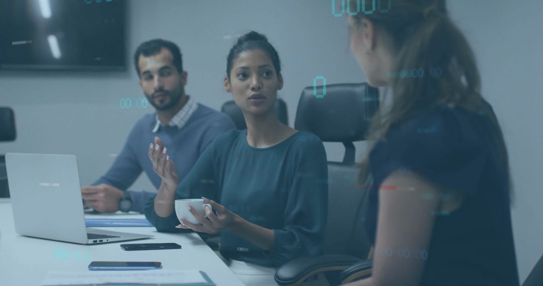 Diverse Professionals Engaged in Data-Driven Discussion