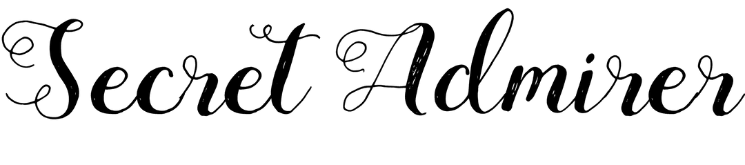 Secret Admirer Transparent Text PNG for Valentine's Use