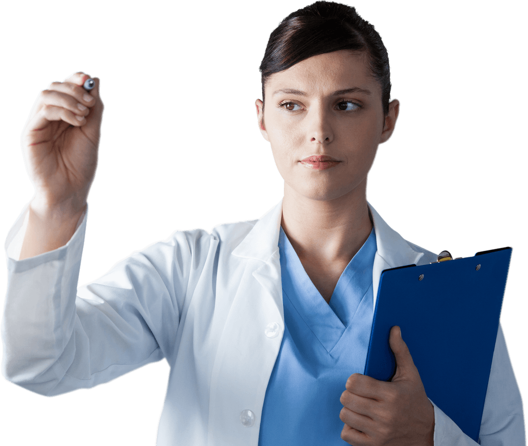 Transparent Visionary Scientist Innovation Idea Development