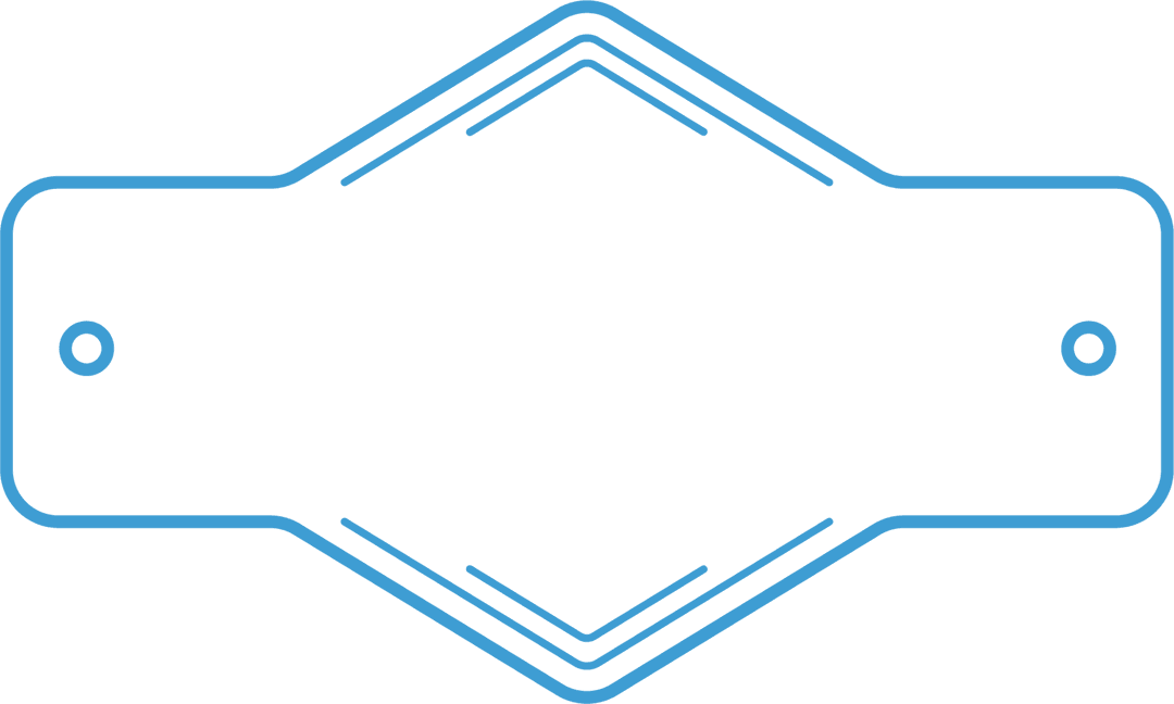 Blue Geometric Abstract Shape with Transparent Background