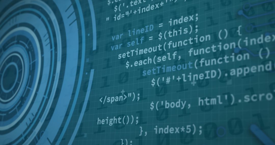 Digital Data Processing with Coding on Screen - Free Images, Stock Photos and Pictures on Pikwizard.com