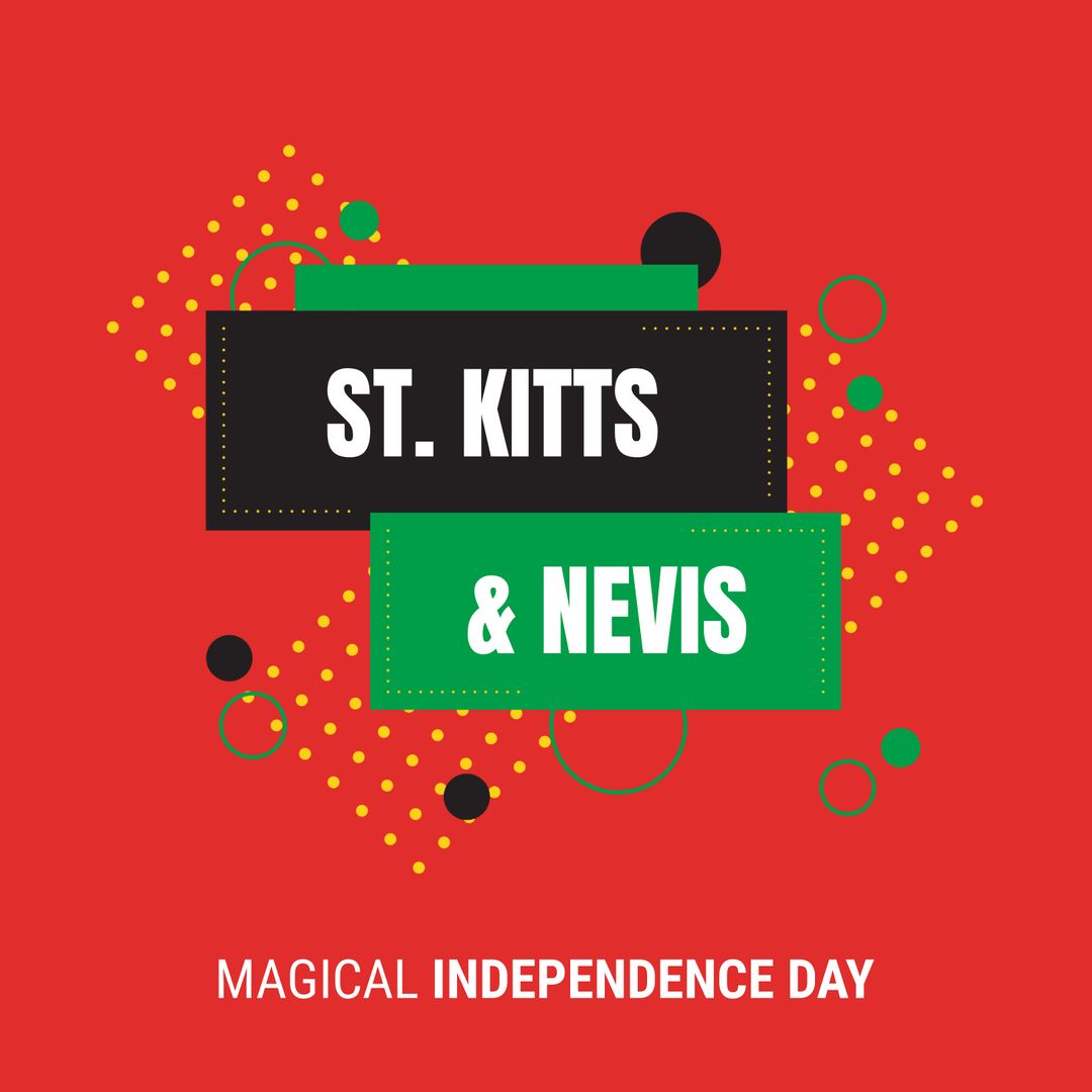 St. Kitts and Nevis Magical Independence Day Celebration Poster - Download Free Stock Templates Pikwizard.com