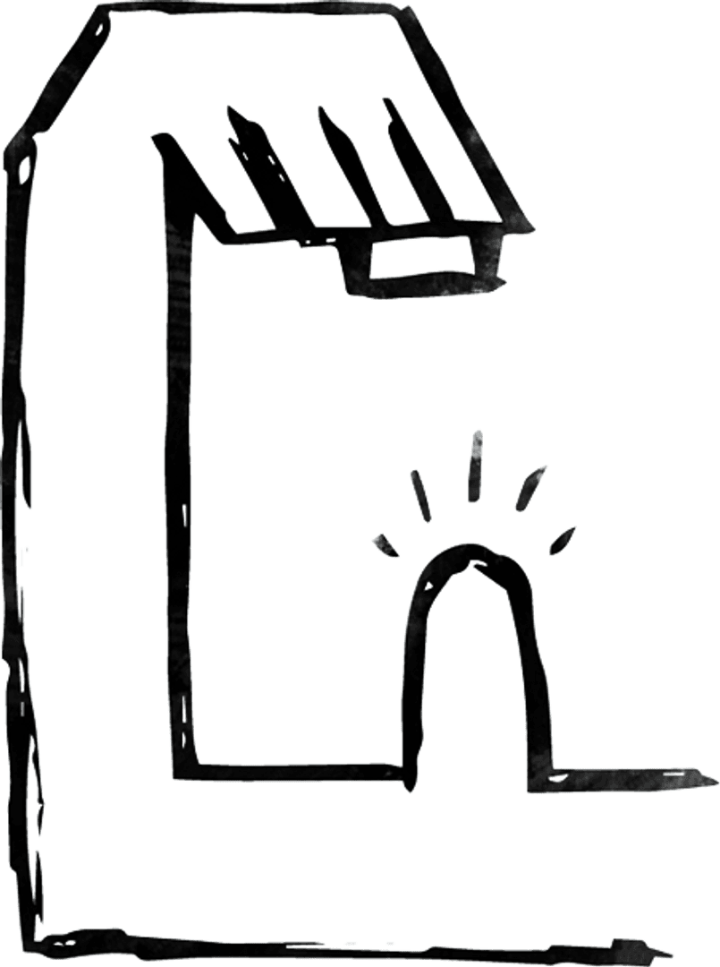 Transparent Calisthenics Hand Flexing Illustration in Minimalist Style