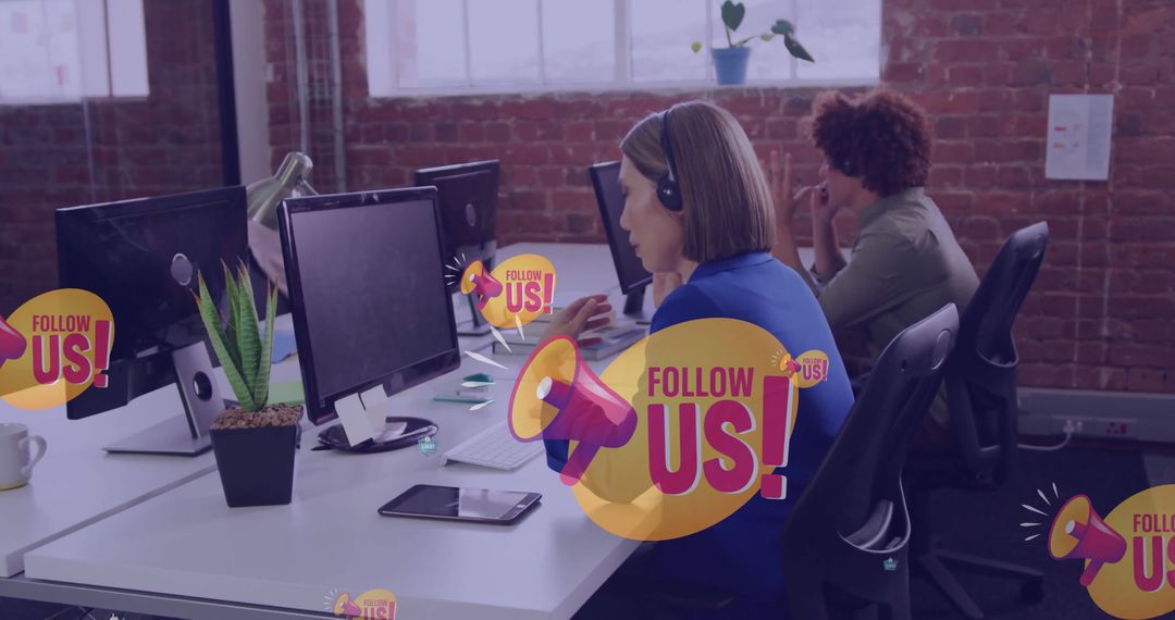 Diverse Work Environment with Digital Media Integration