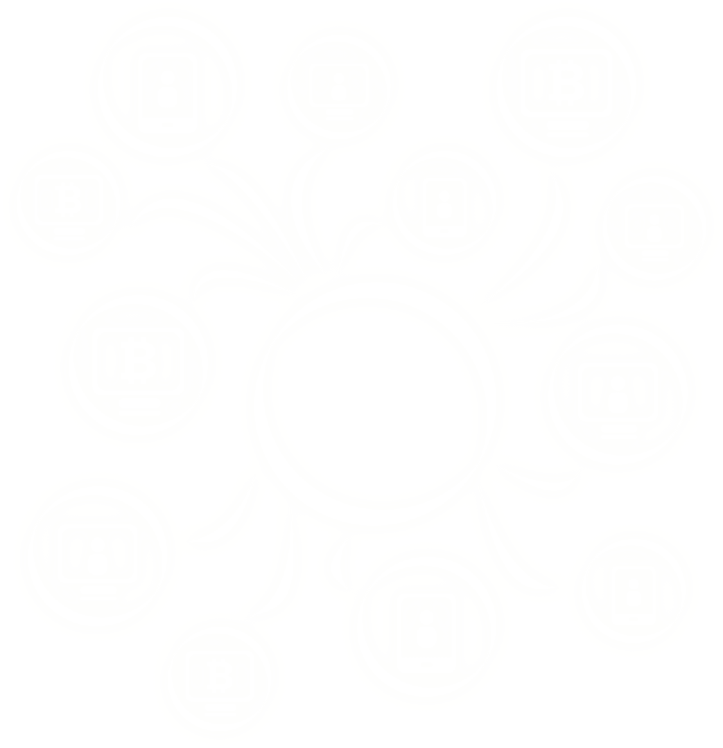 Transparent Blockchain Network Financial Technology Concept