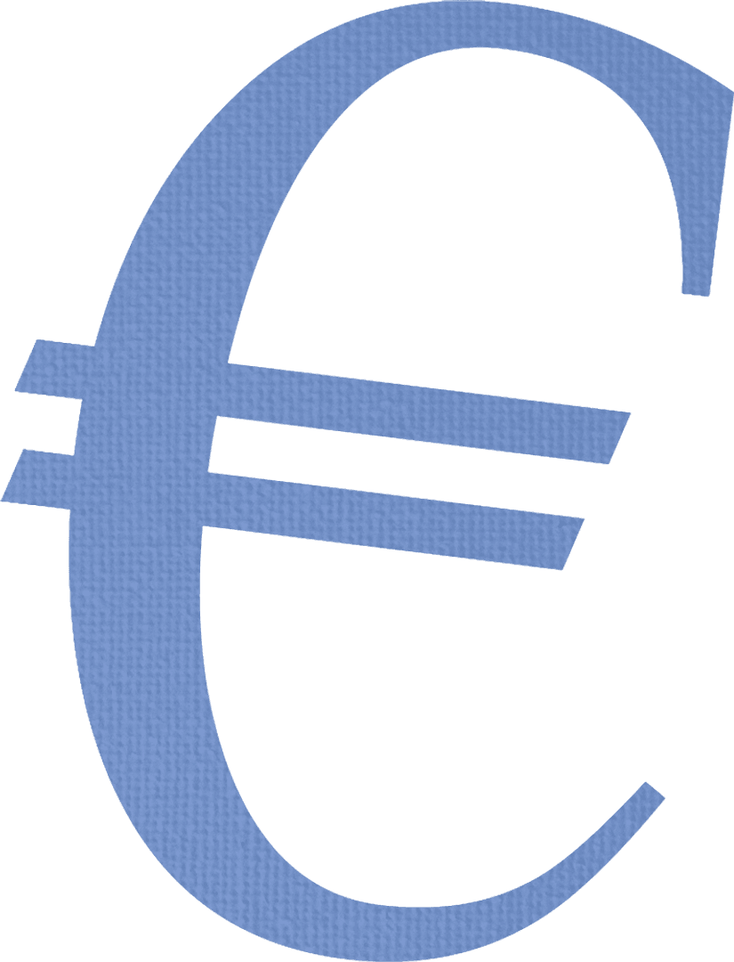 Euro Symbol Transparent Background Finance Design