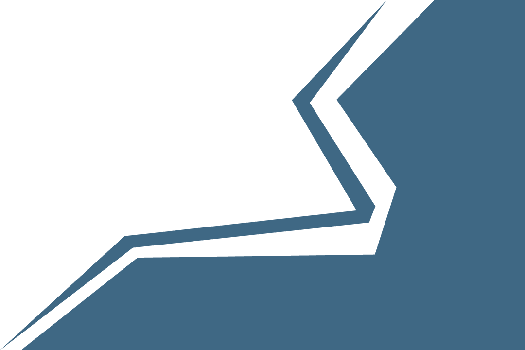 Blue Angular Abstract with Copy Space on Transparent Background