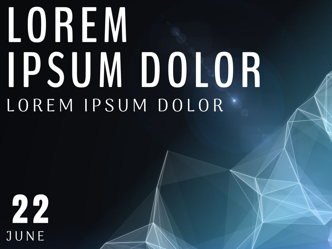 Modern Geometric Design with Futuristic Elements