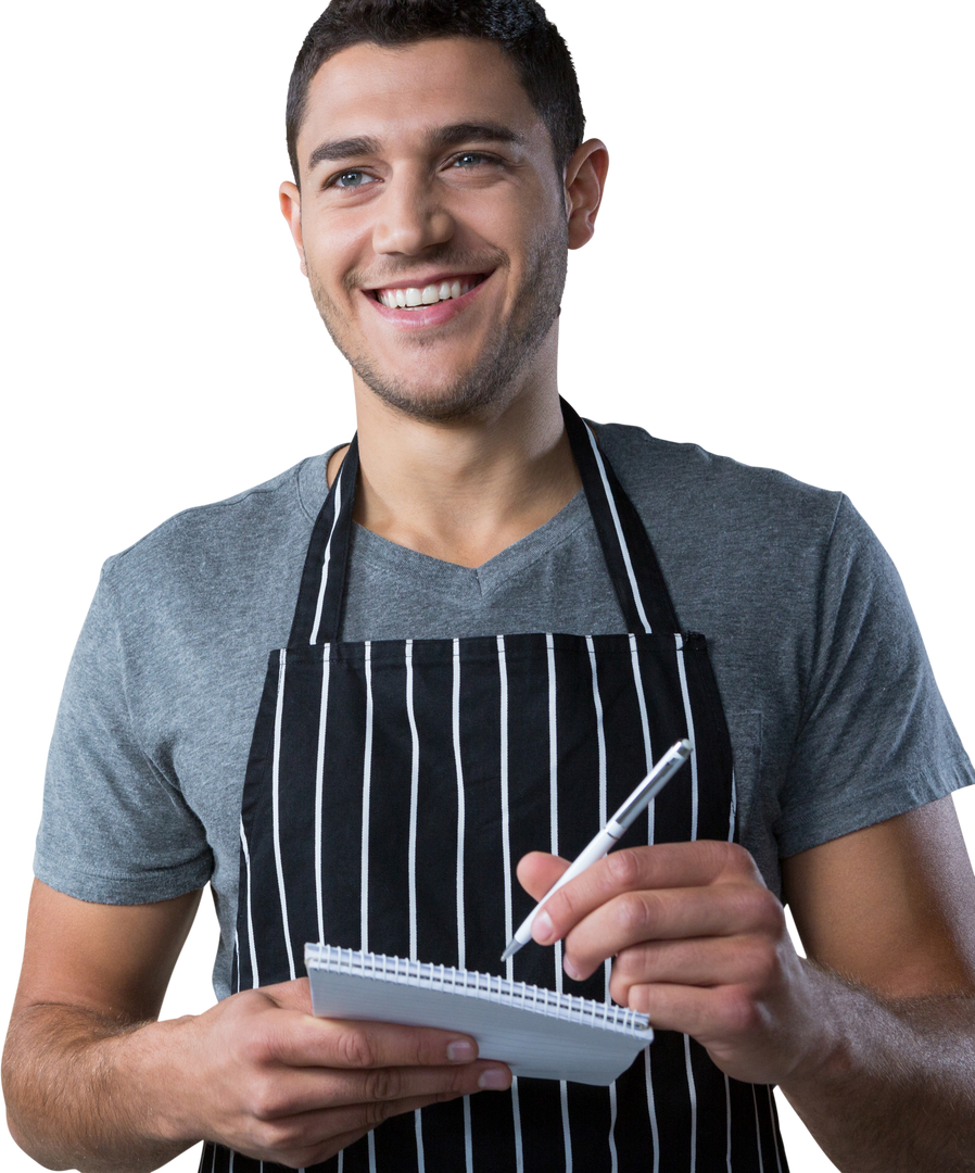 Transparent Waiter Taking Dining Order Smiling - Download Free Stock Images Pikwizard.com