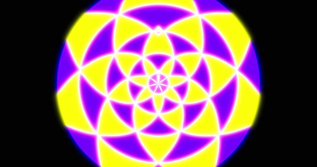 Hypnotic Motion Neon Pattern Loop
