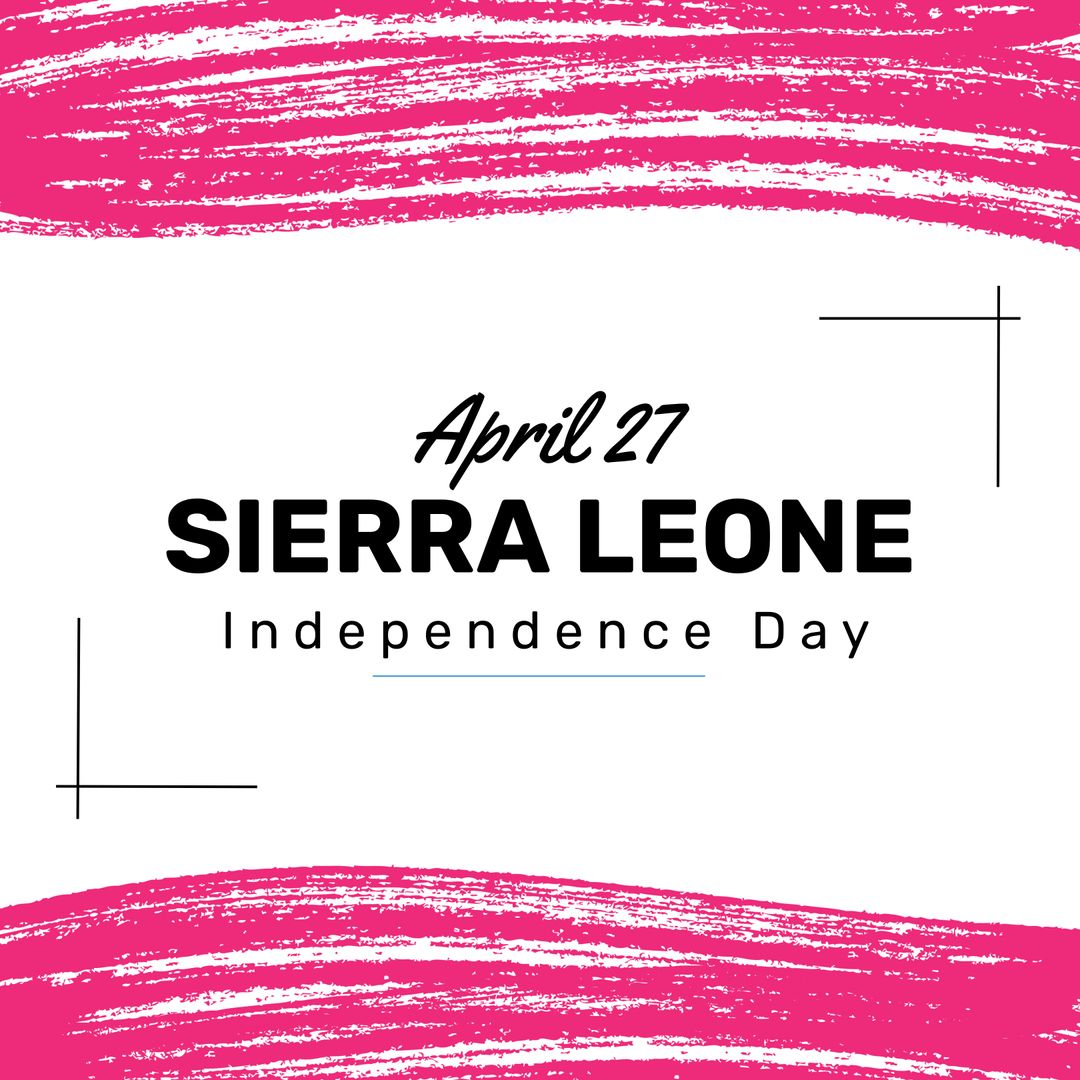 Sierra Leone Independence Day Celebration Graphic Design
