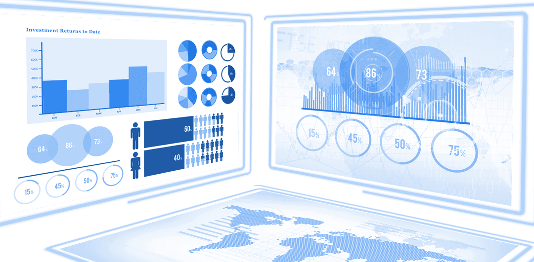 Transparent Business Data Visualization with Graphs and Charts - Download Free Stock Images Pikwizard.com