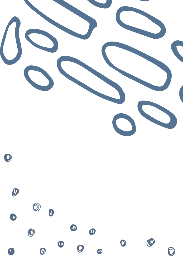 Transparent Abstract Doodle Patterns in Blue and Black