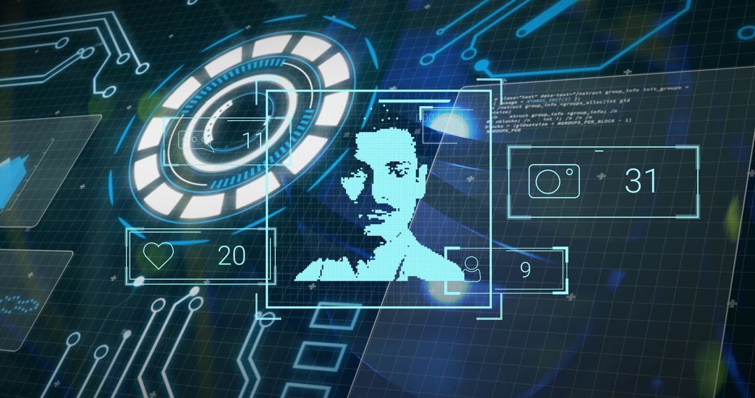 Futuristic Data Visualization with Holographic Interface