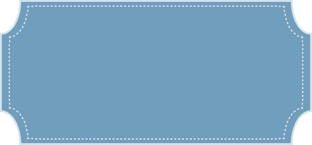 Transparent Blue Rectangle Label On Dotted Border Template