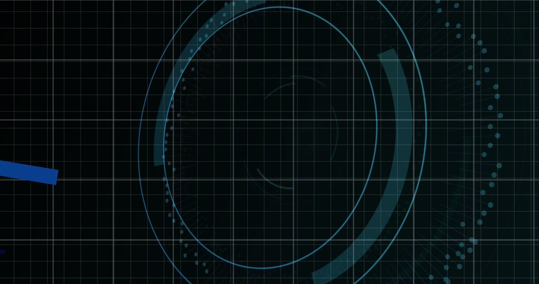 Digital Data Insights with Futuristic Interface on Dark Grid